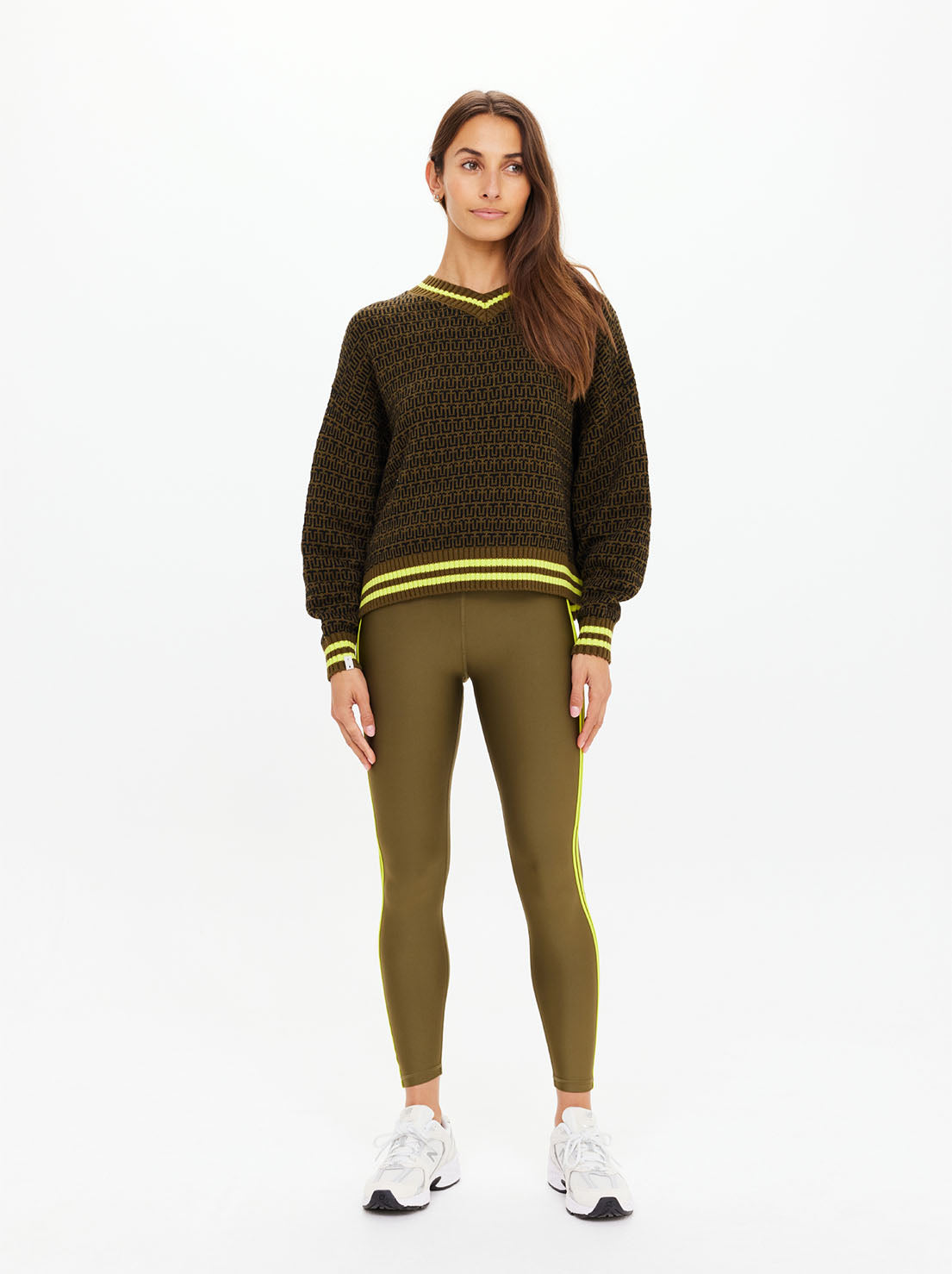 The Upside - Castilla Clementine Knit Crew - Olive