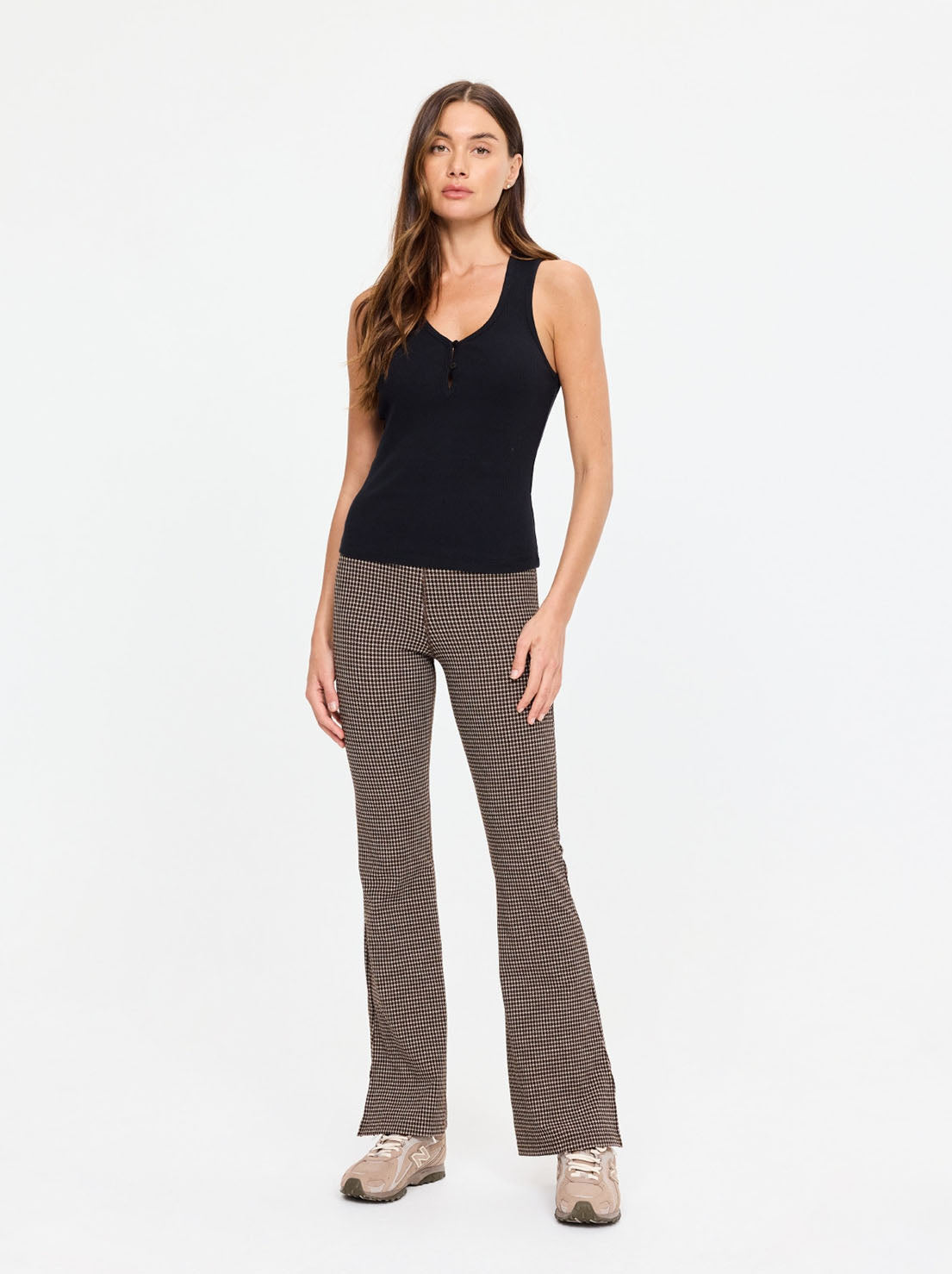 The Upside - Charli Button Tank Top - Black
