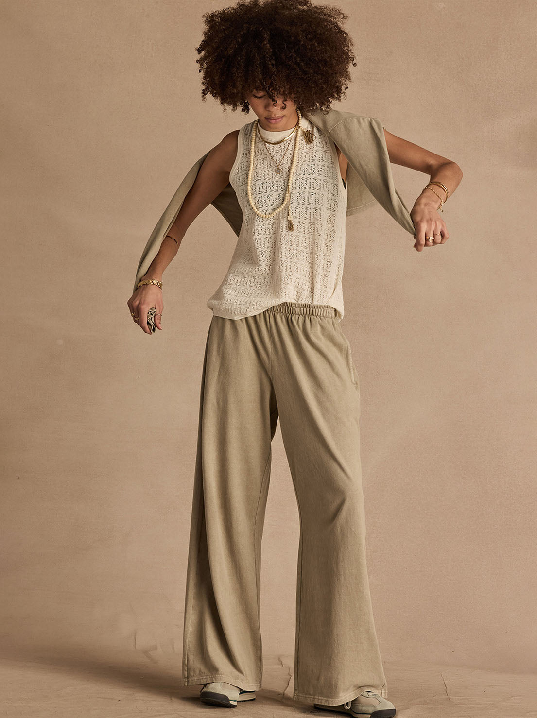 The Upside - Chennai Knitted Tara Tank - Cream