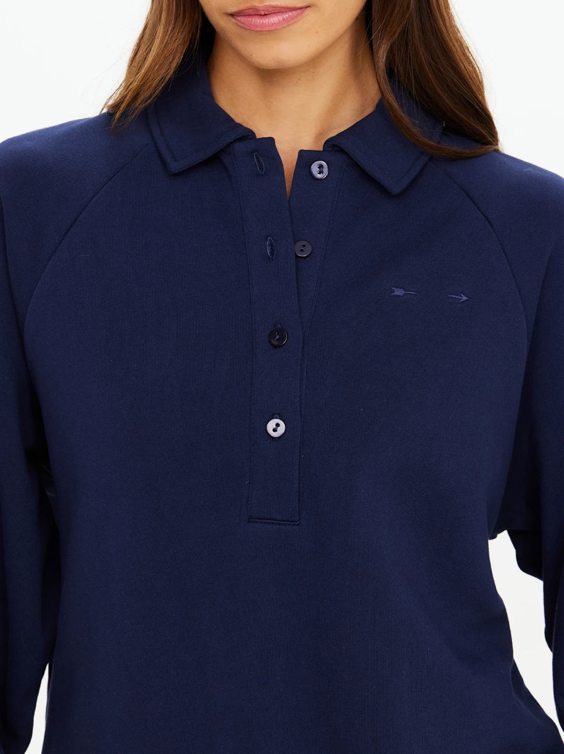 The Upside - Collared Elle Polo - Black