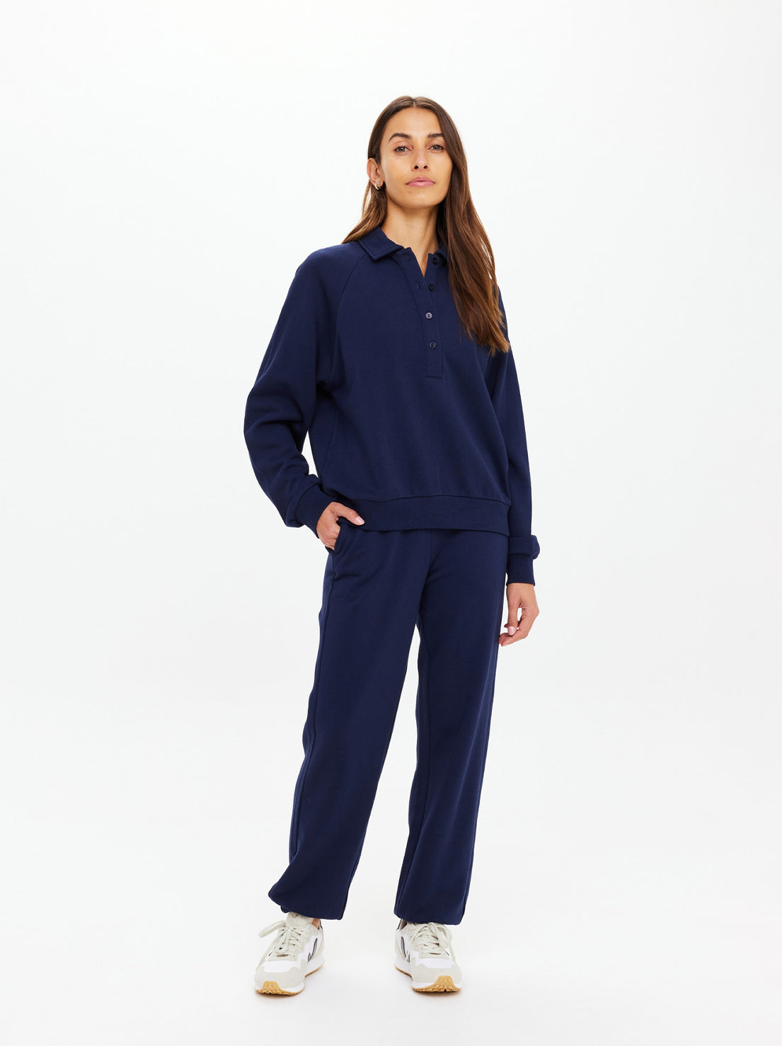 The Upside - Collared Elle Polo - Black
