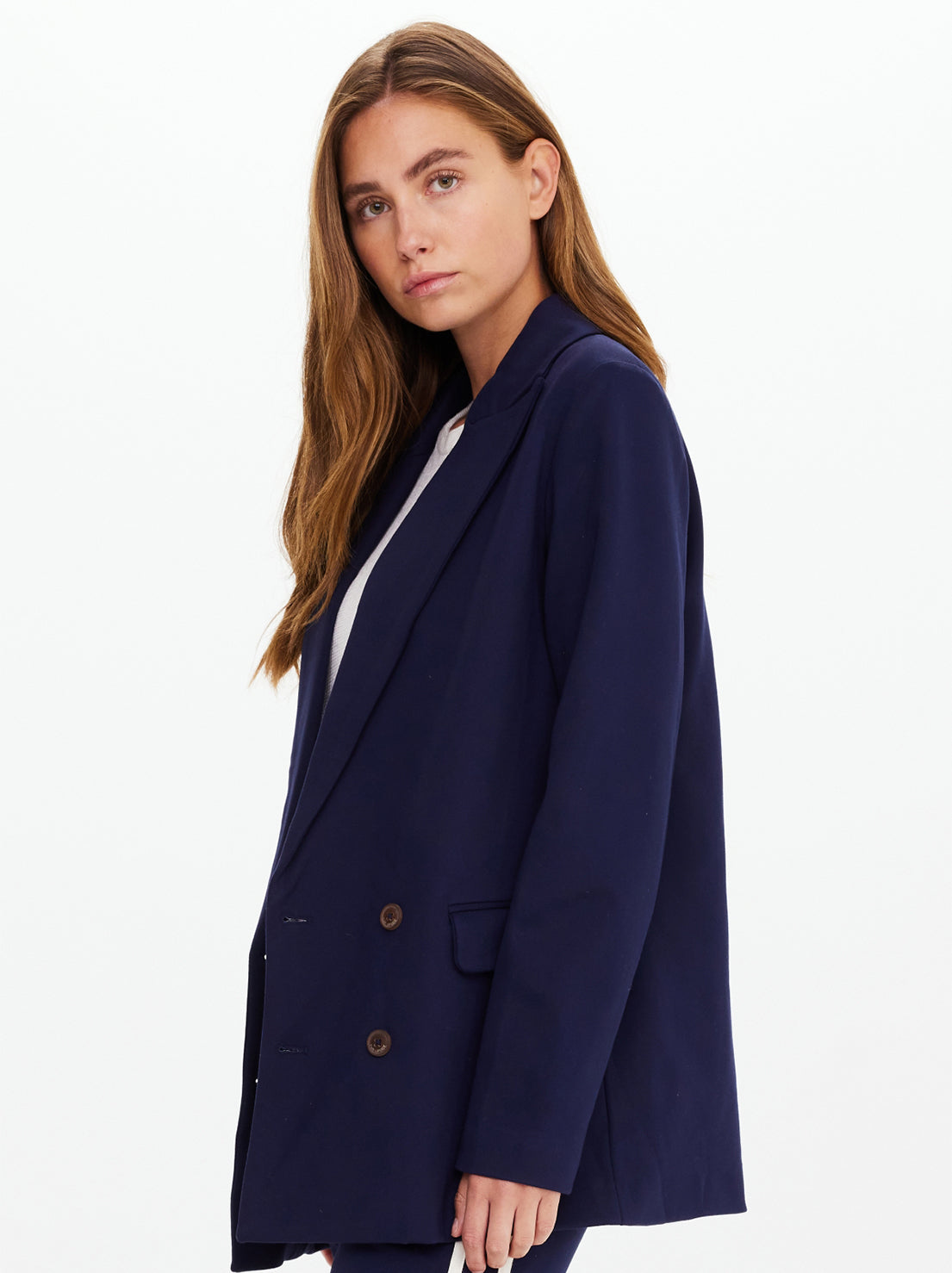 The Upside - Double Breasted Blazer - Navy