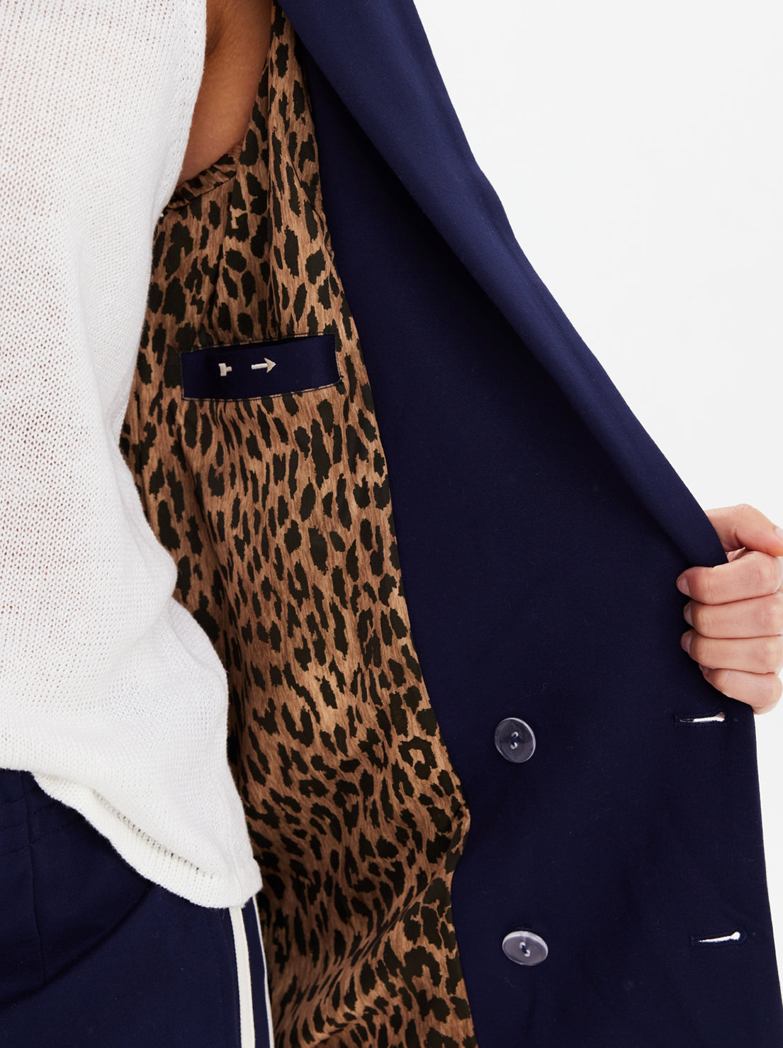 The Upside - Double Breasted Blazer - Navy