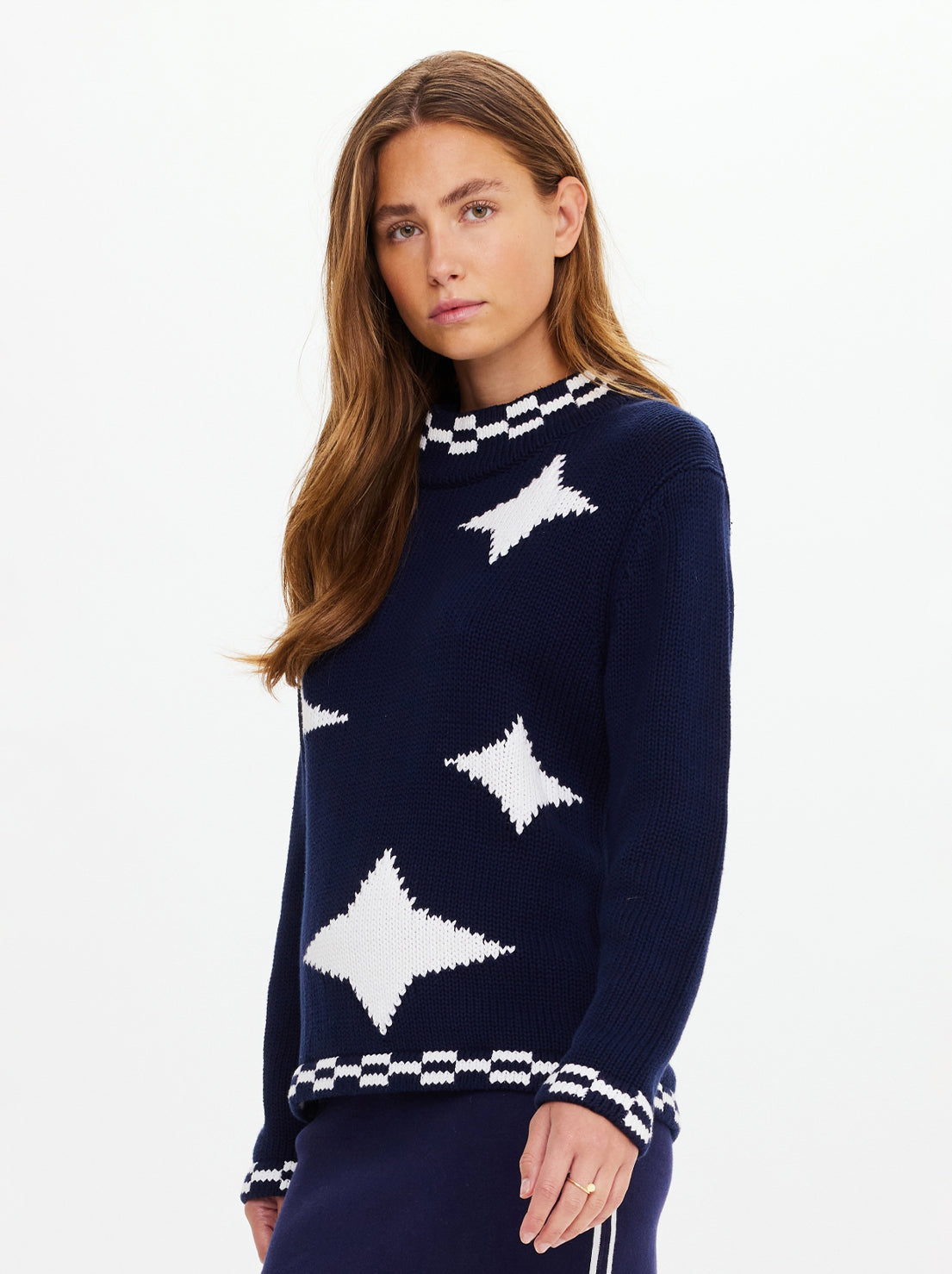 The Upside - Eternity Clyde Knit Crew - Navy