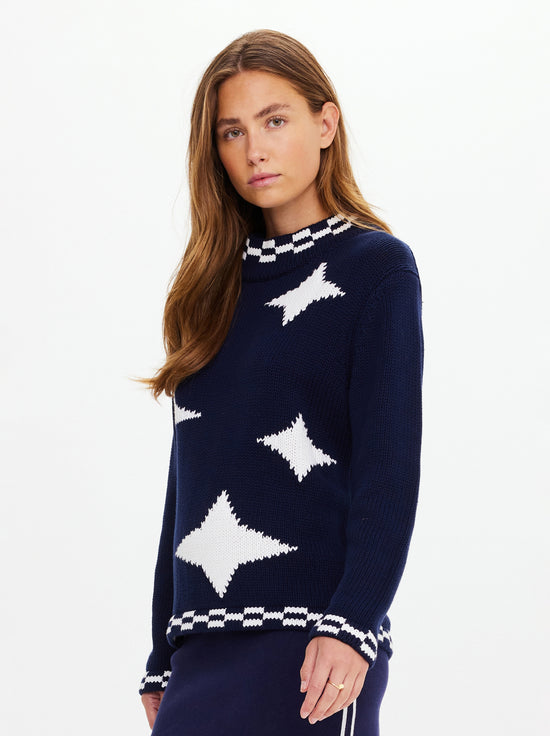 The Upside - Eternity Clyde Knit Crew - Navy