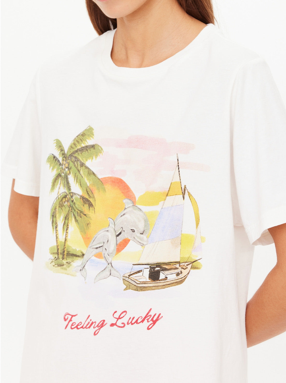The Upside - Feeling Lucky Jodhi Tee - Creme