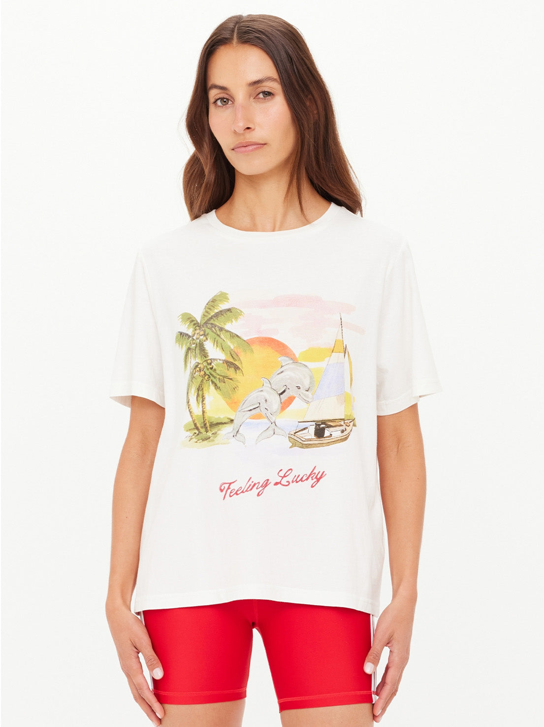 The Upside - Feeling Lucky Jodhi Tee - Creme