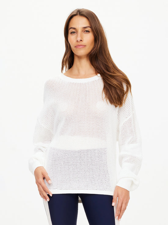 The Upside - Fenway Sebastian Knit Crew - Creme