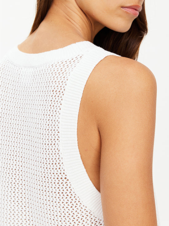 The Upside - Fenway Wales Knit Tank - Creme