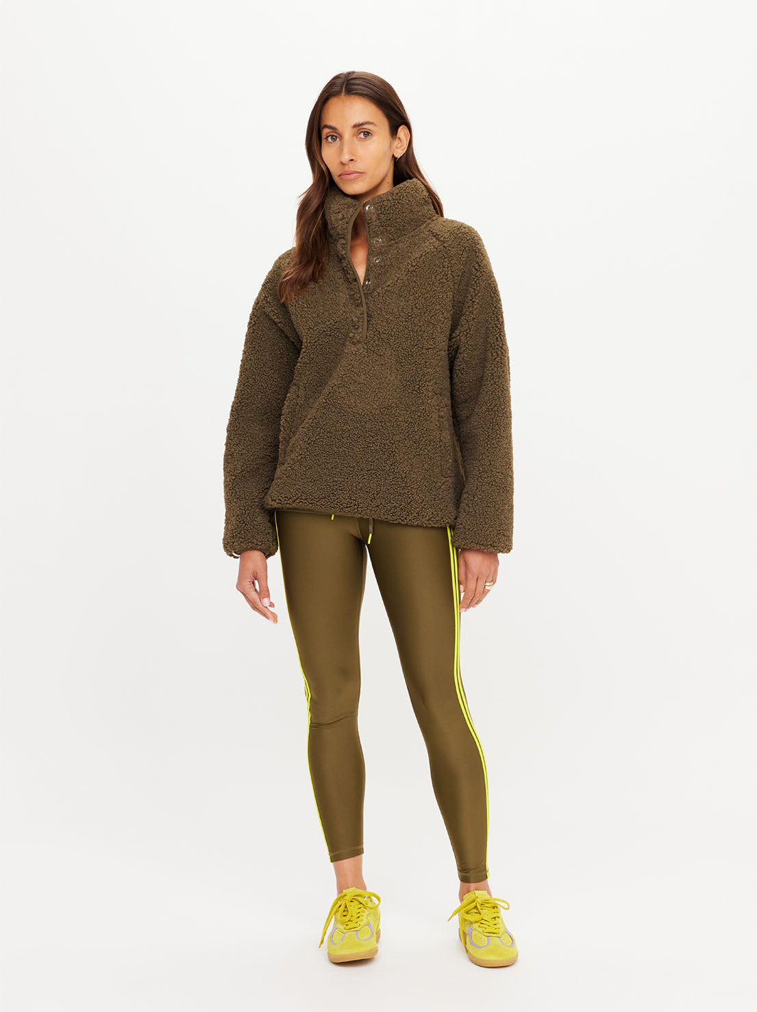The Upside - Harlow Fleece Pullover - Olive