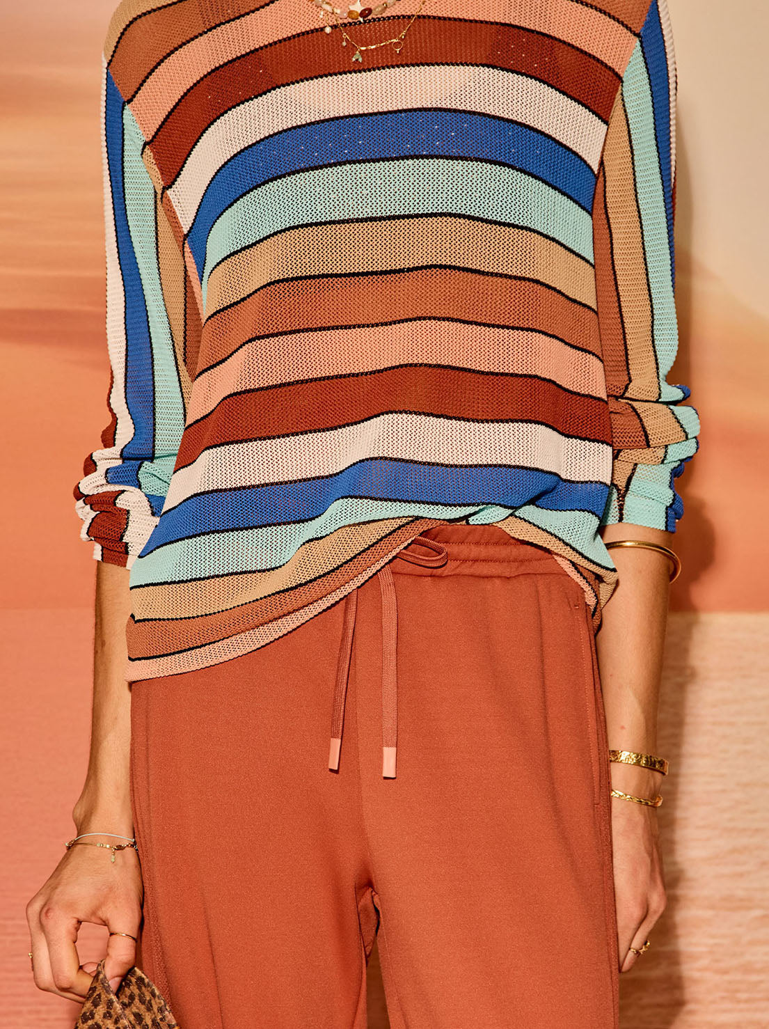 The Upside - Iza Milla Long Sleeve Knit - Stripe