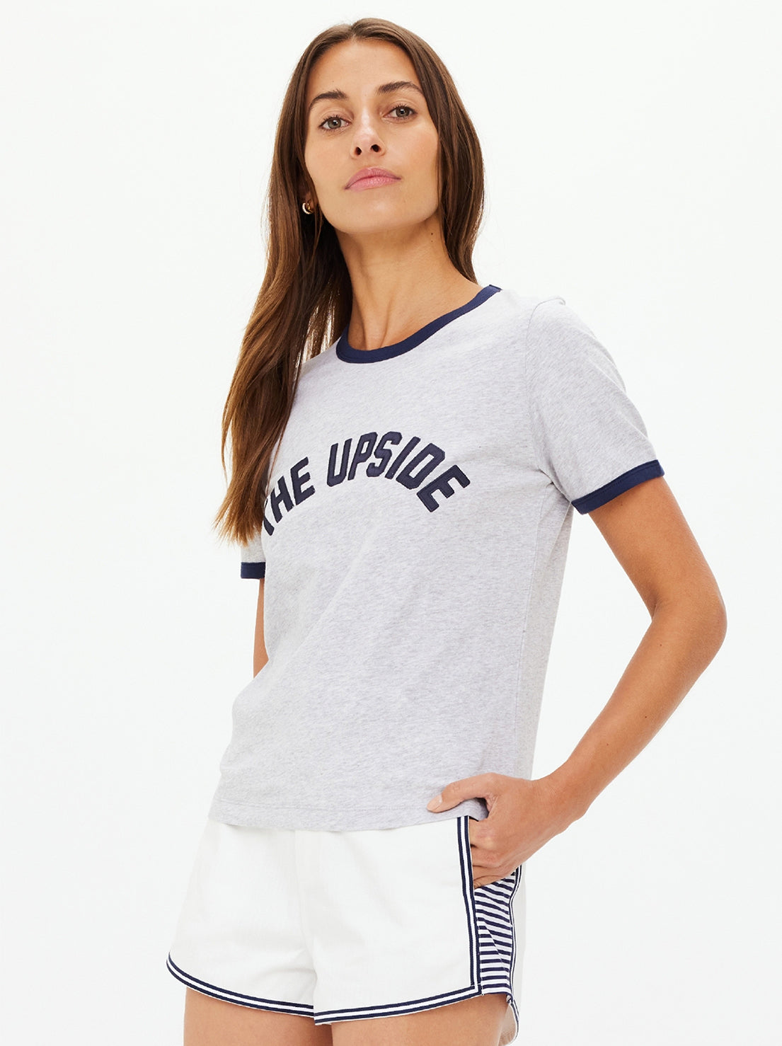 The Upside - Jarama Joy Tee - Grey Marle