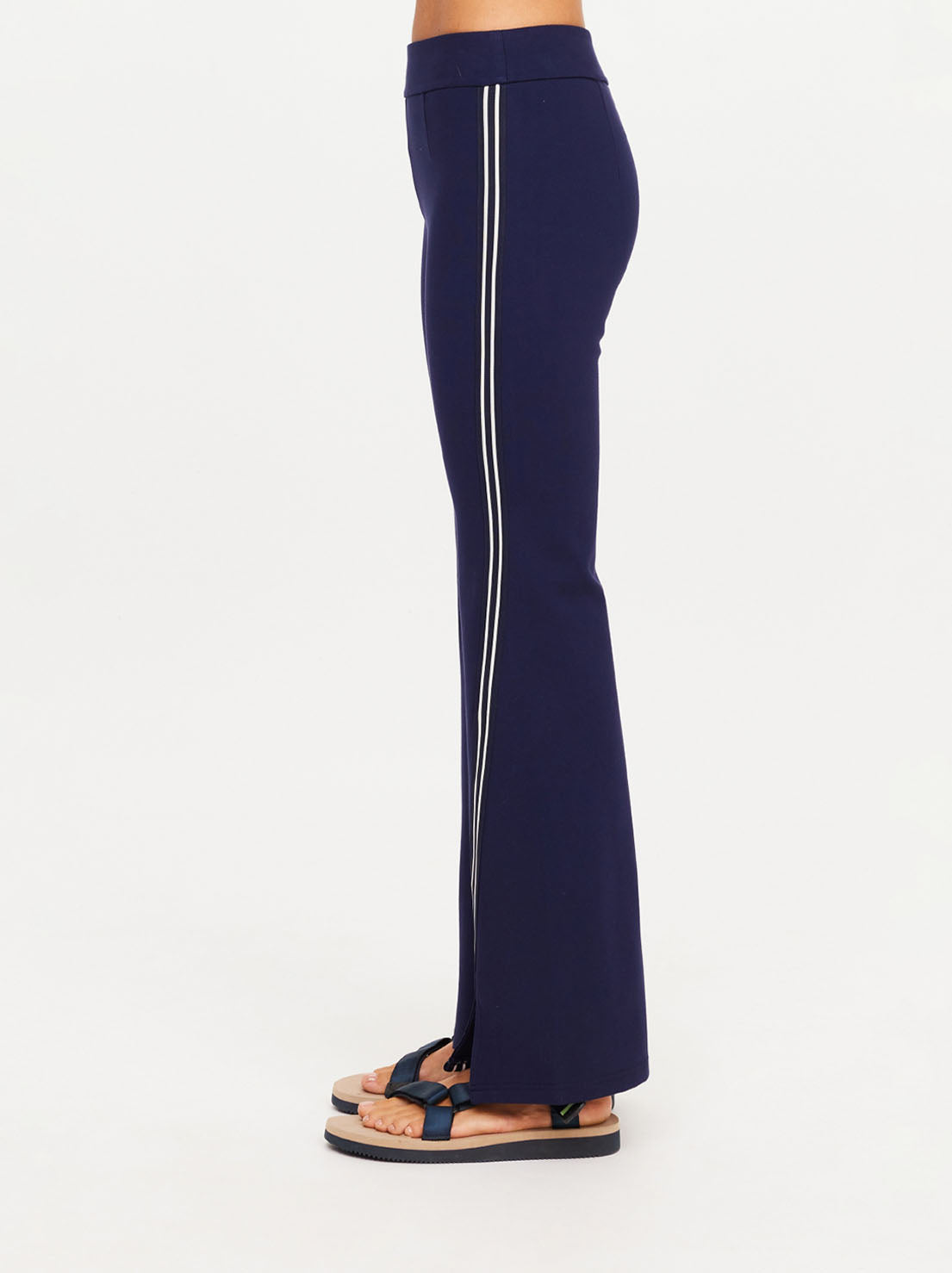 The Upside - Joyela Panelled Flare Pant - Navy