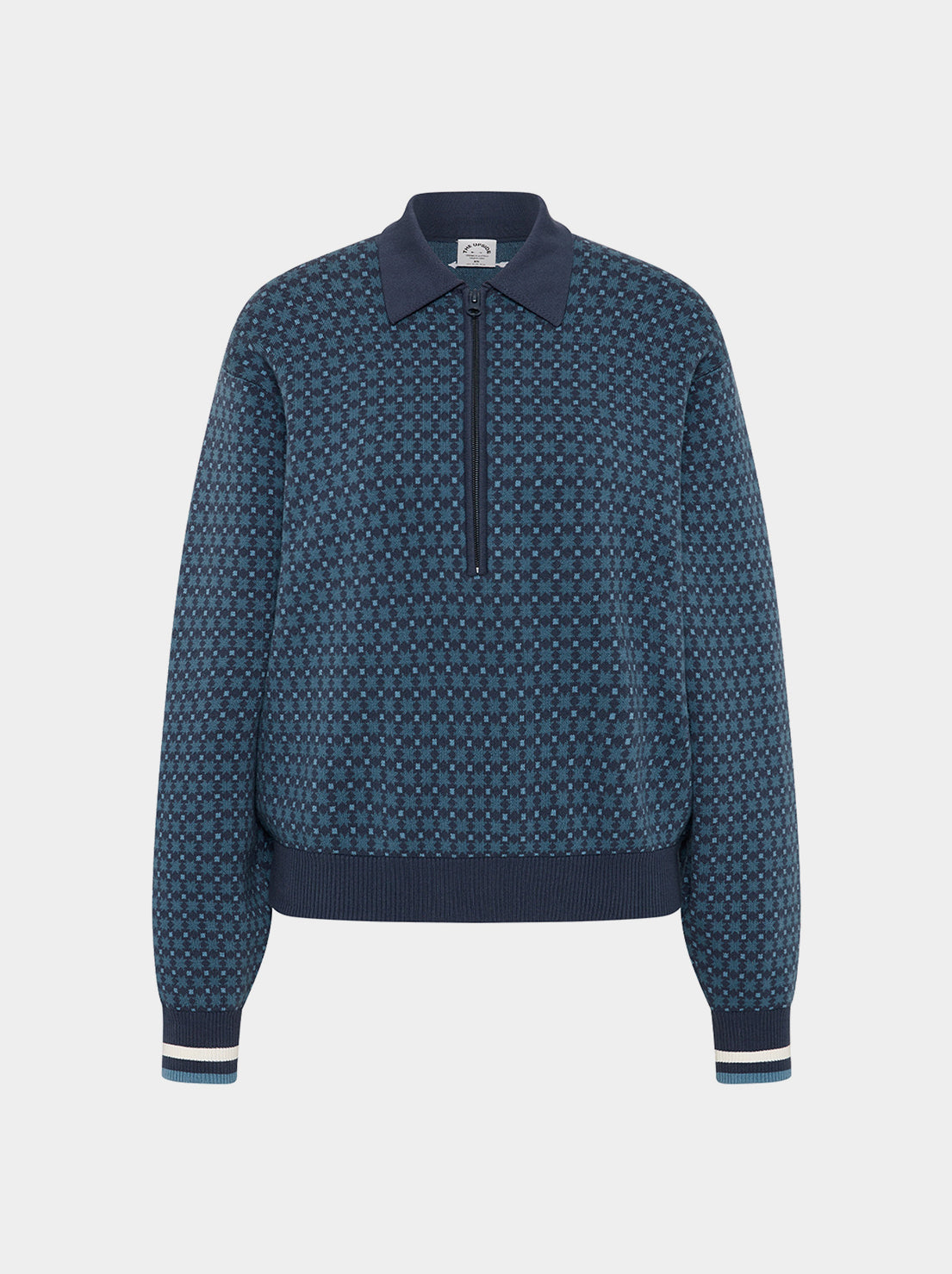 The Upside - Lumiere Zane Knit Collared Top - Blue