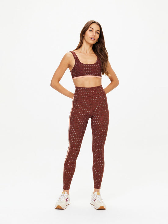 The Upside - Maho 25in High Rise Midi Pant - Polka Dots