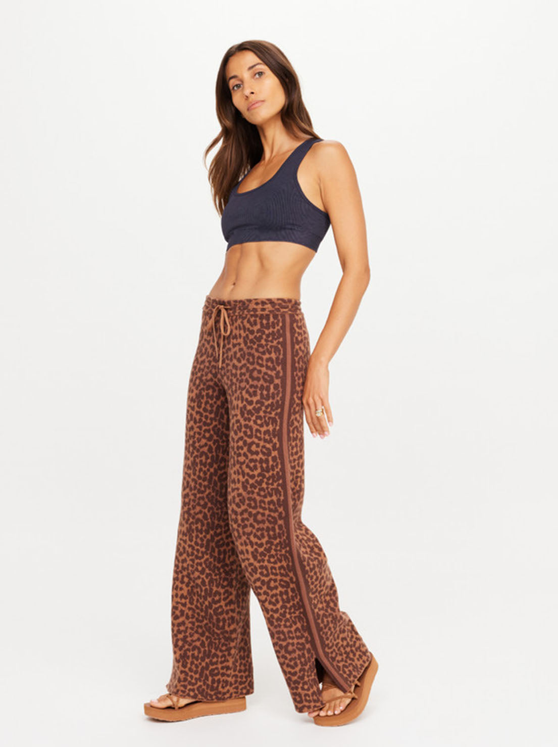 The Upside - Malawi Tia Knit Pant - Leopard