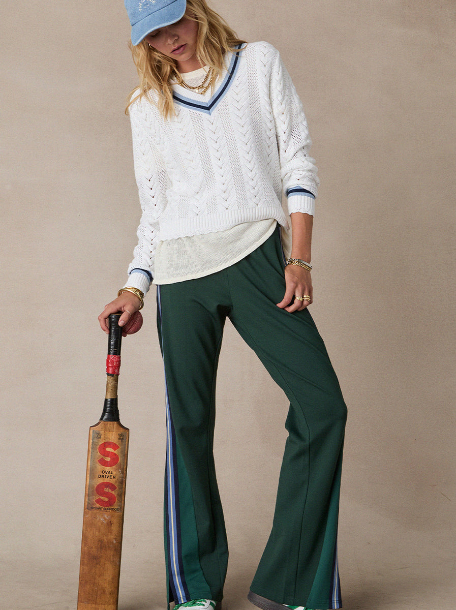 The Upside - Maneki Petra Flare Pant - Racing Green – Abicus