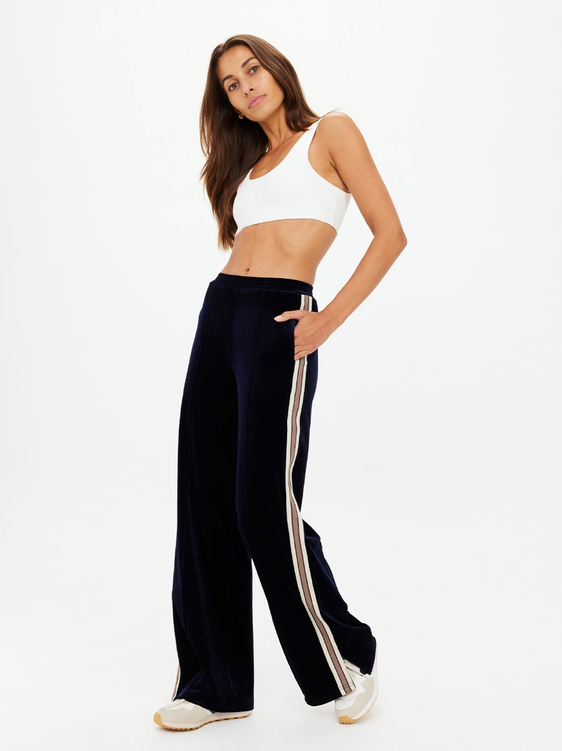 The Upside - Monaco Freya Wide Leg Pant - Navy