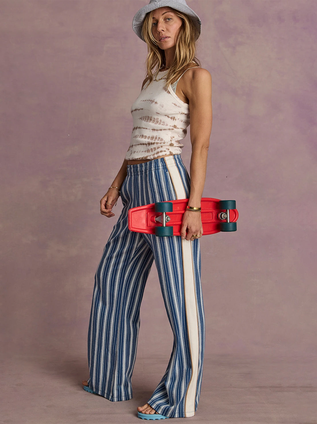 The Upside - Palmas Marine Wide Leg Pant - Denim