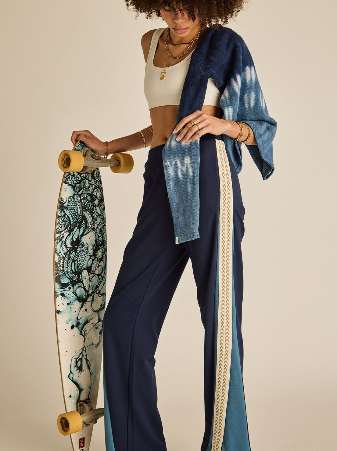 The Upside - Petra Flare Pants - Navy