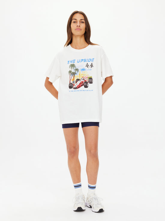 The Upside - Raceway Sammi Tee - Creme