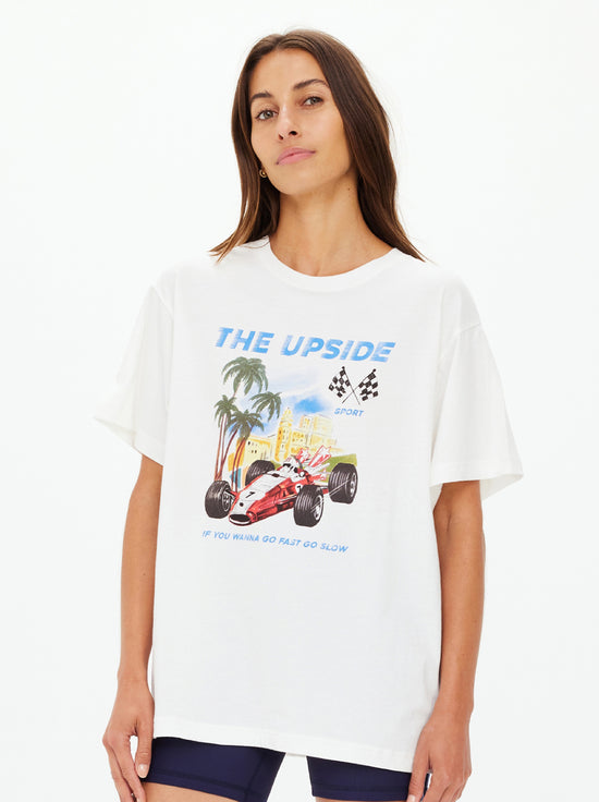 The Upside - Raceway Sammi Tee - Creme