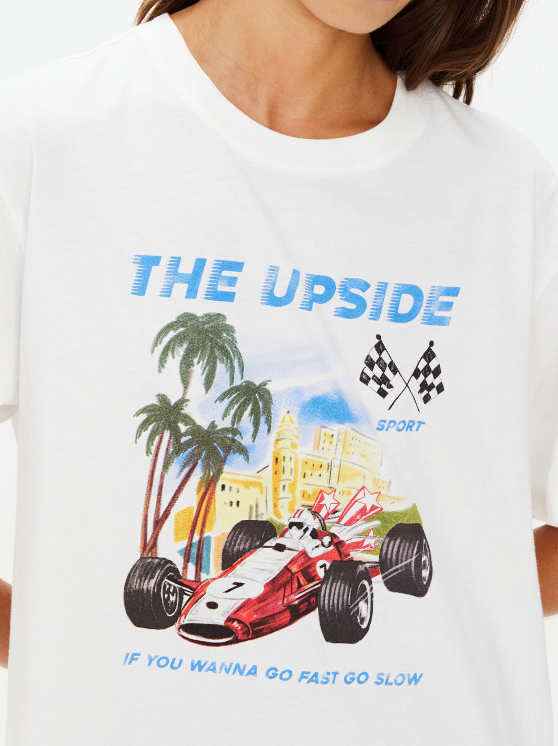 The Upside - Raceway Sammi Tee - Creme
