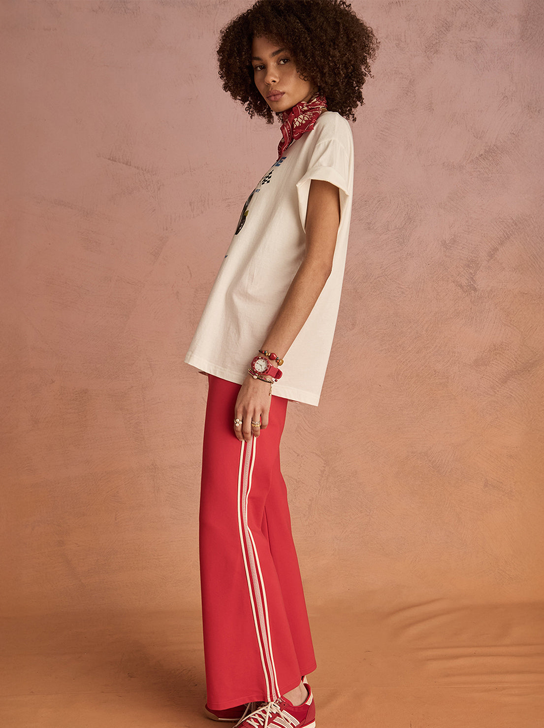 The Upside - Raceway Sammi Tee - Creme