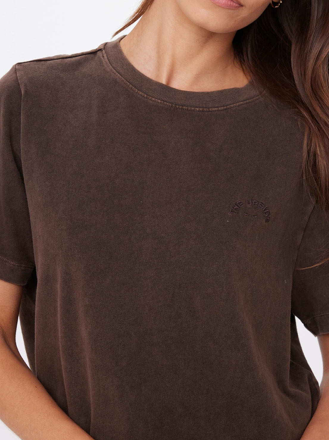 The Upside - Soho Eva Crew Neck Tee - Cocoa