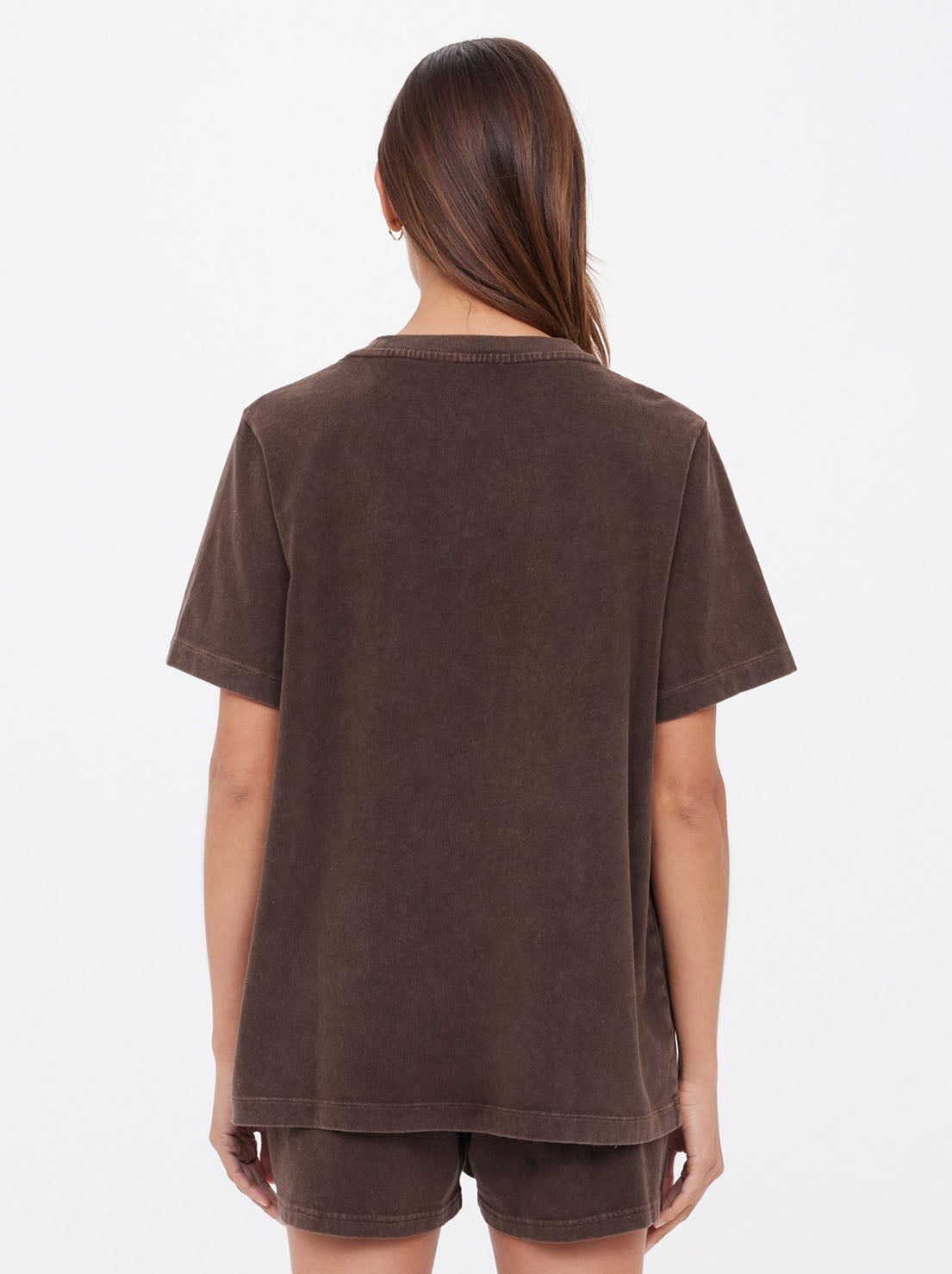 The Upside - Soho Eva Crew Neck Tee - Cocoa