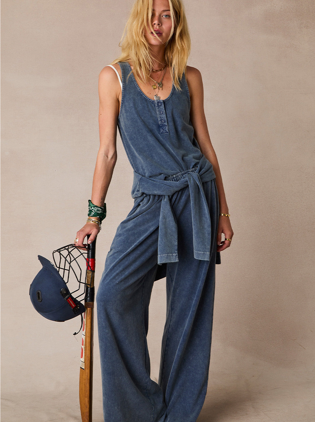 The Upside - Soho Tokio Wide Leg Pant - Denim
