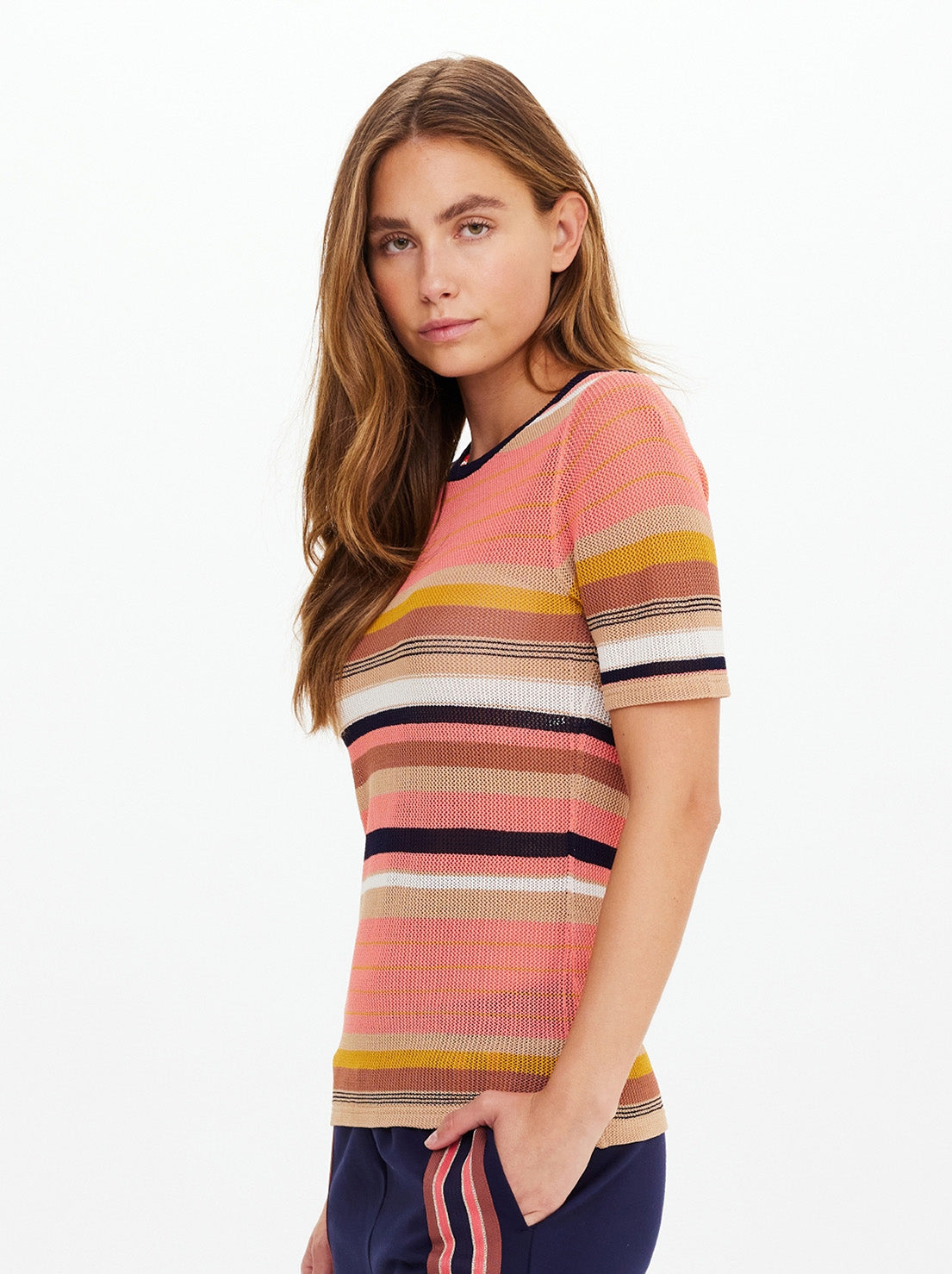 The Upside - Sutton Knit Tee - Stripe