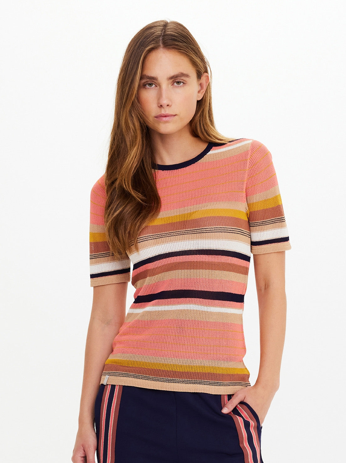 The Upside - Sutton Knit Tee - Stripe
