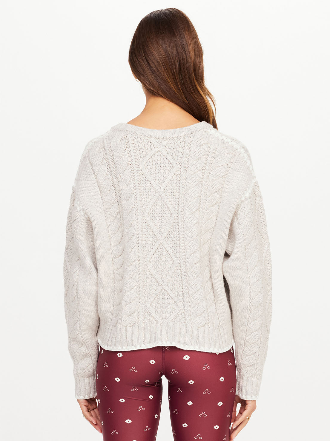 The Upside - Xanthe Crew Neck Knit Sweater - Cream