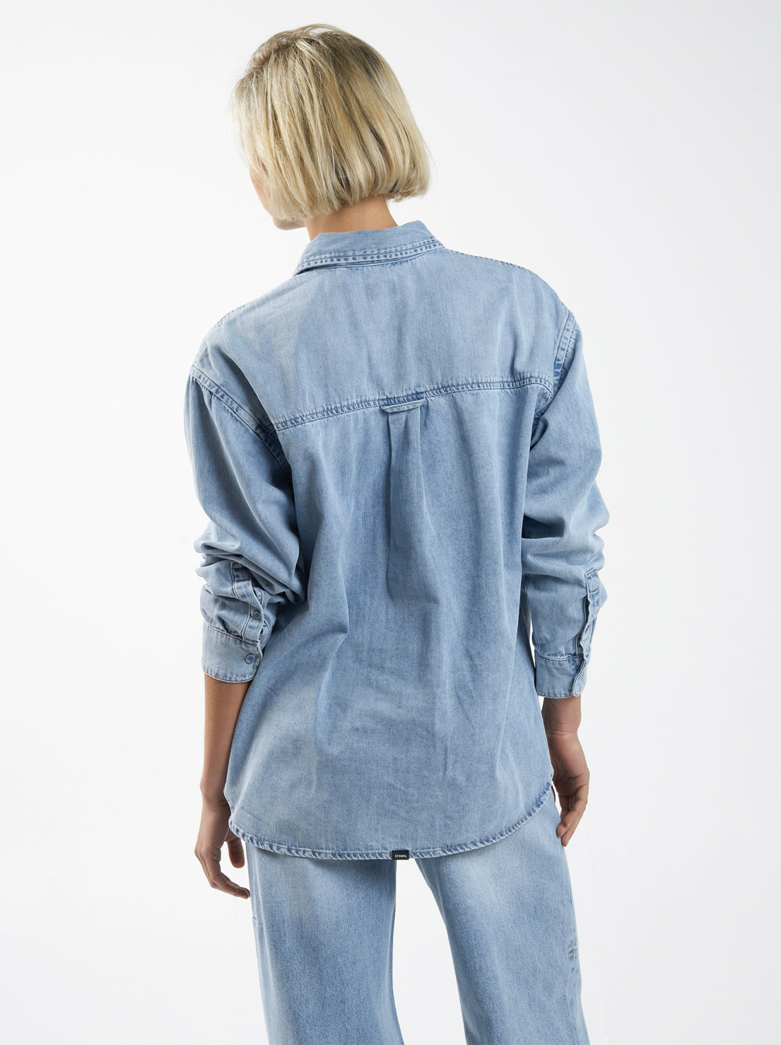 Thrills - Adrian Denim Shirt - Endless Blue