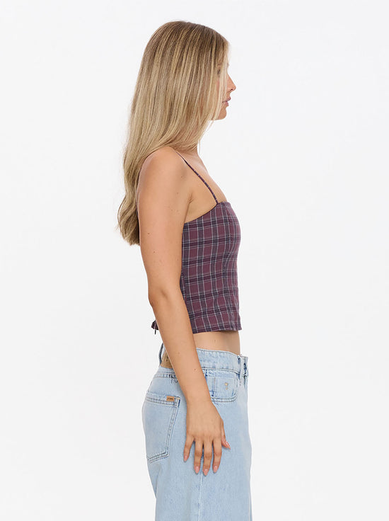 Thrills - Almighty Check Top - Vintage Mauve