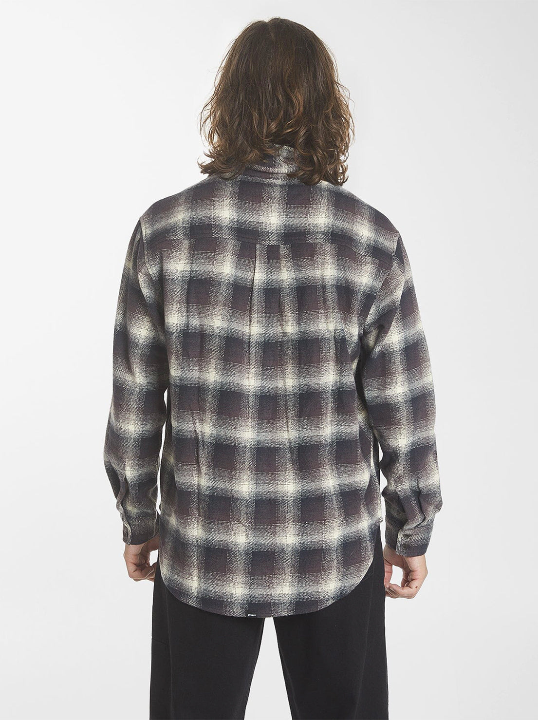 Thrills - Barrio Long Sleeve Flannel Shirt - Deep Plum