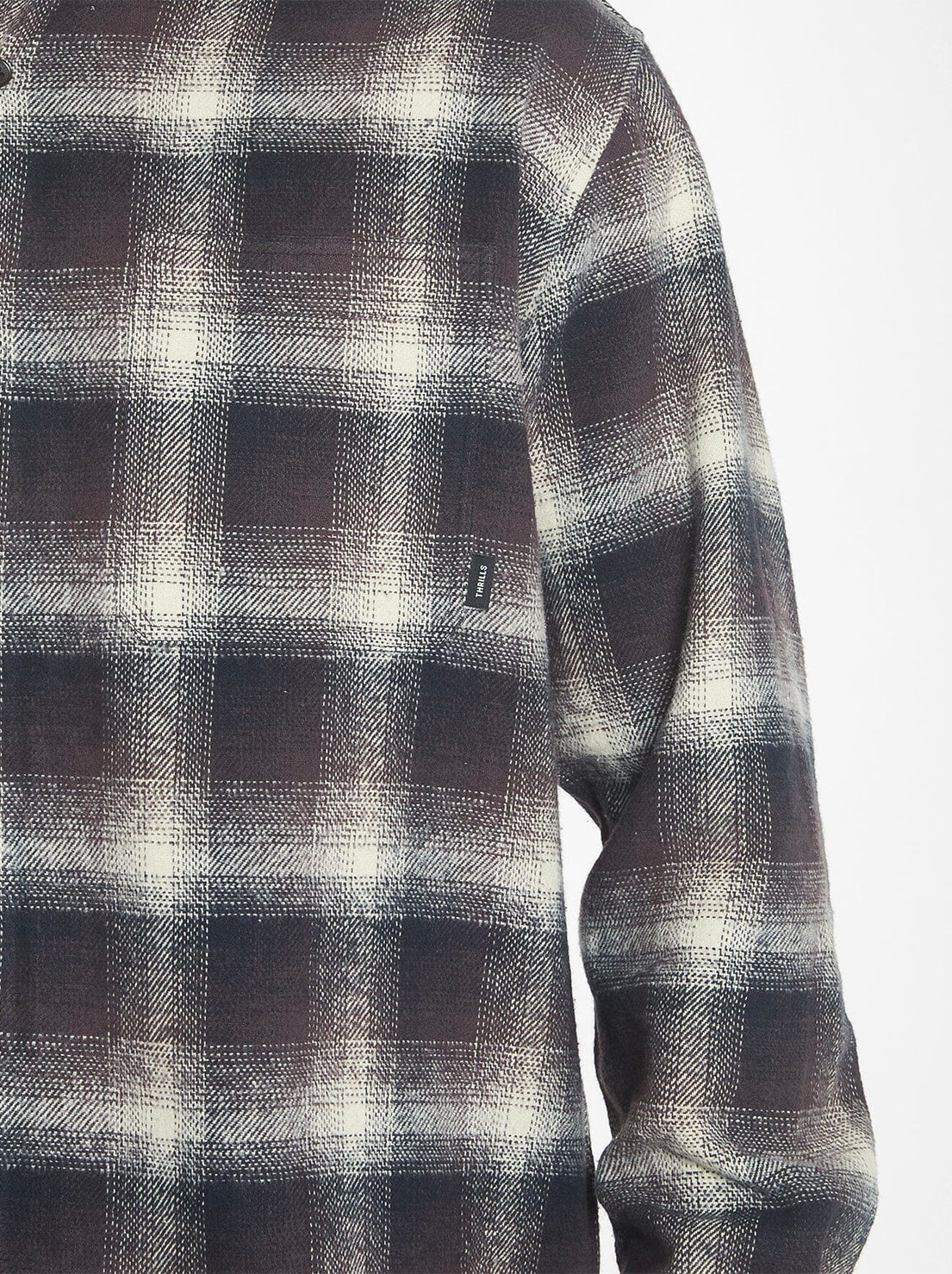 Thrills - Barrio Long Sleeve Flannel Shirt - Deep Plum