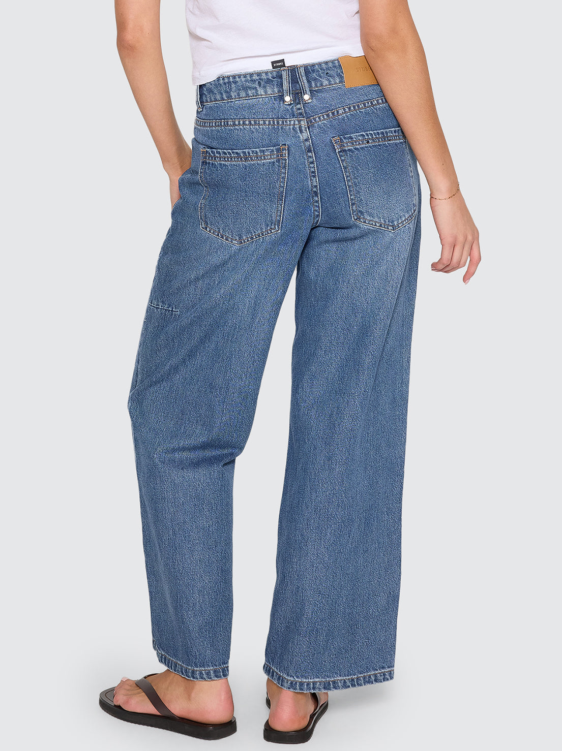 Thrills - Billie Low Rise Baggy Jean - Darker Dust Blue