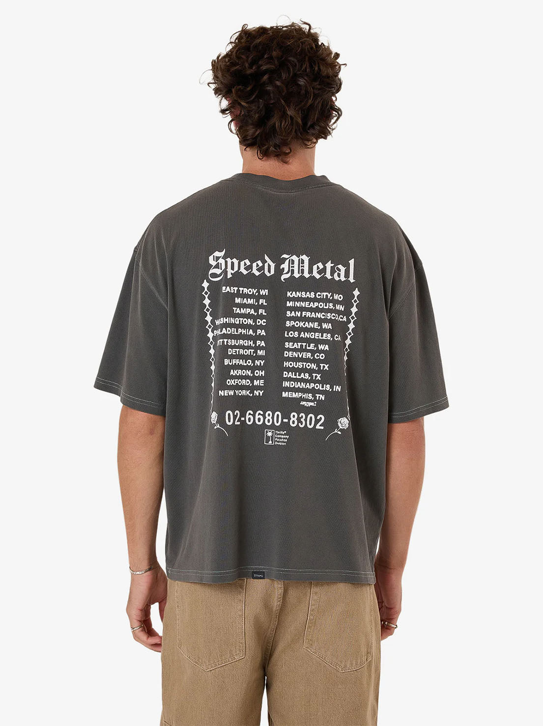 Thrills - Bitter End Box Fit Oversize Short Tee - Merch Black