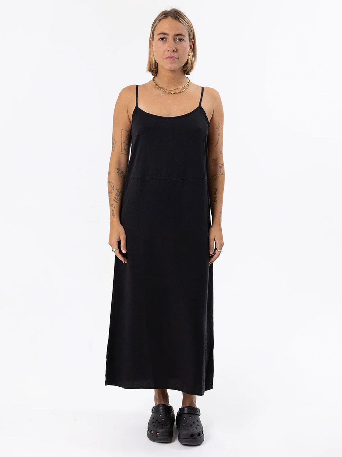 Thrills - Breezy Slip Dress - Black