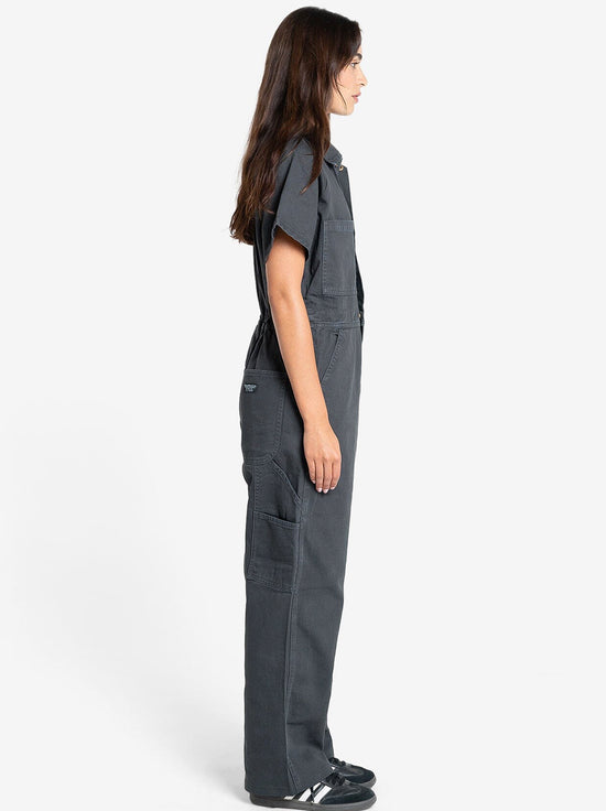 Thrills - Carpenter Short Sleeve Coverall - Dark Charcoal