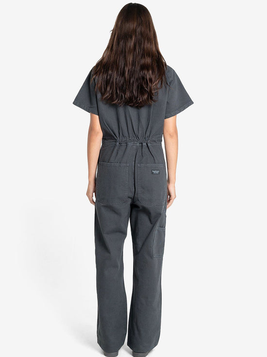 Thrills - Carpenter Short Sleeve Coverall - Dark Charcoal