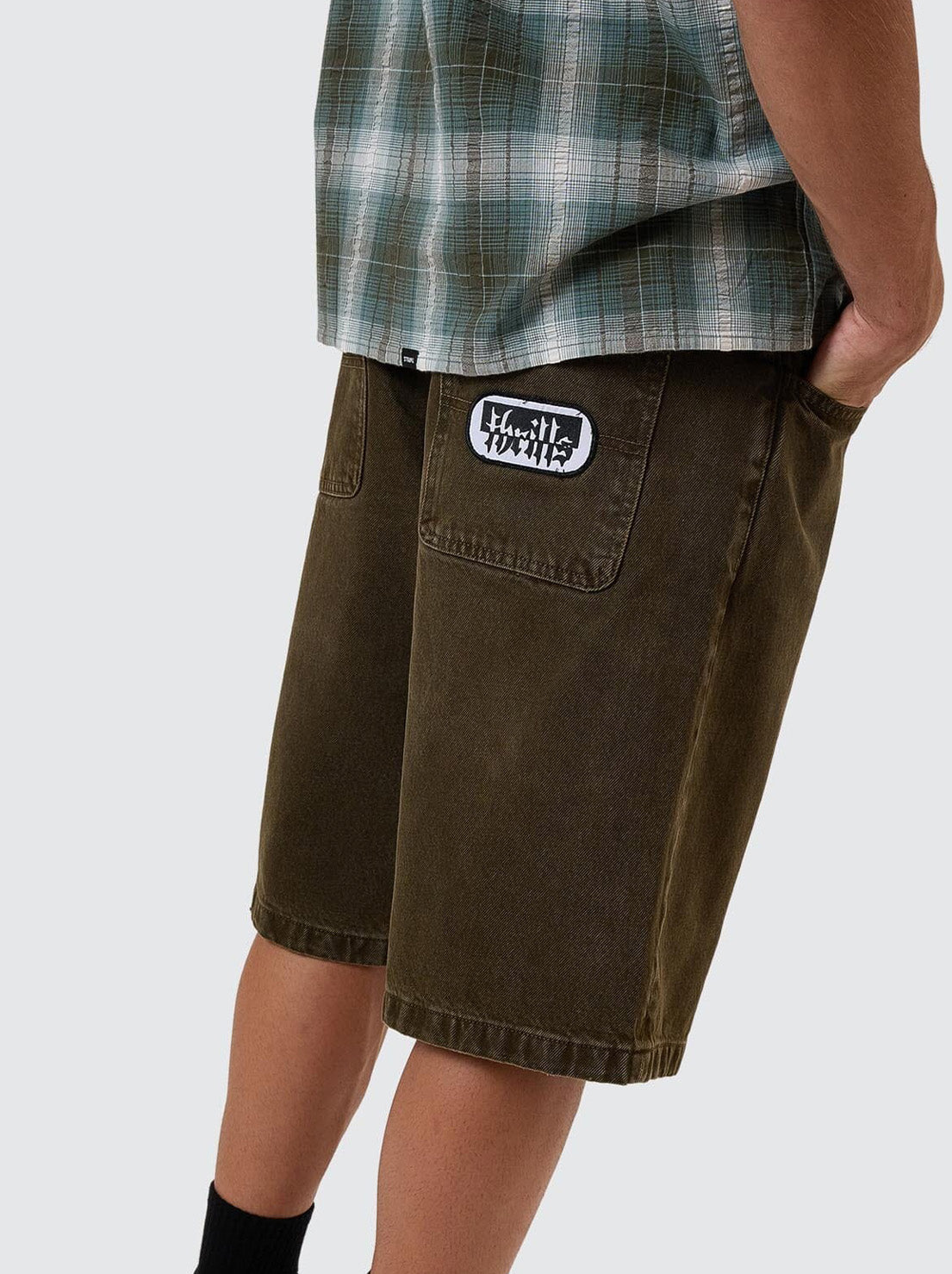 Thrills - Cheap Thrills Big Slacker Denim Short - Tarmac