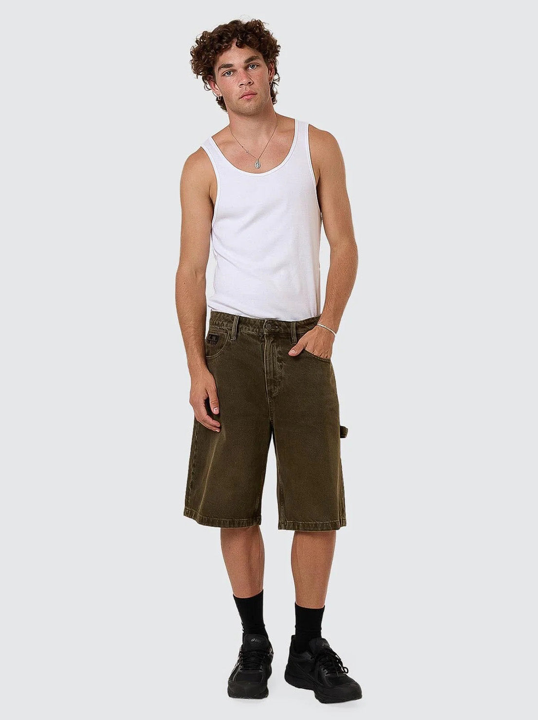 Thrills - Cheap Thrills Big Slacker Denim Short - Tarmac