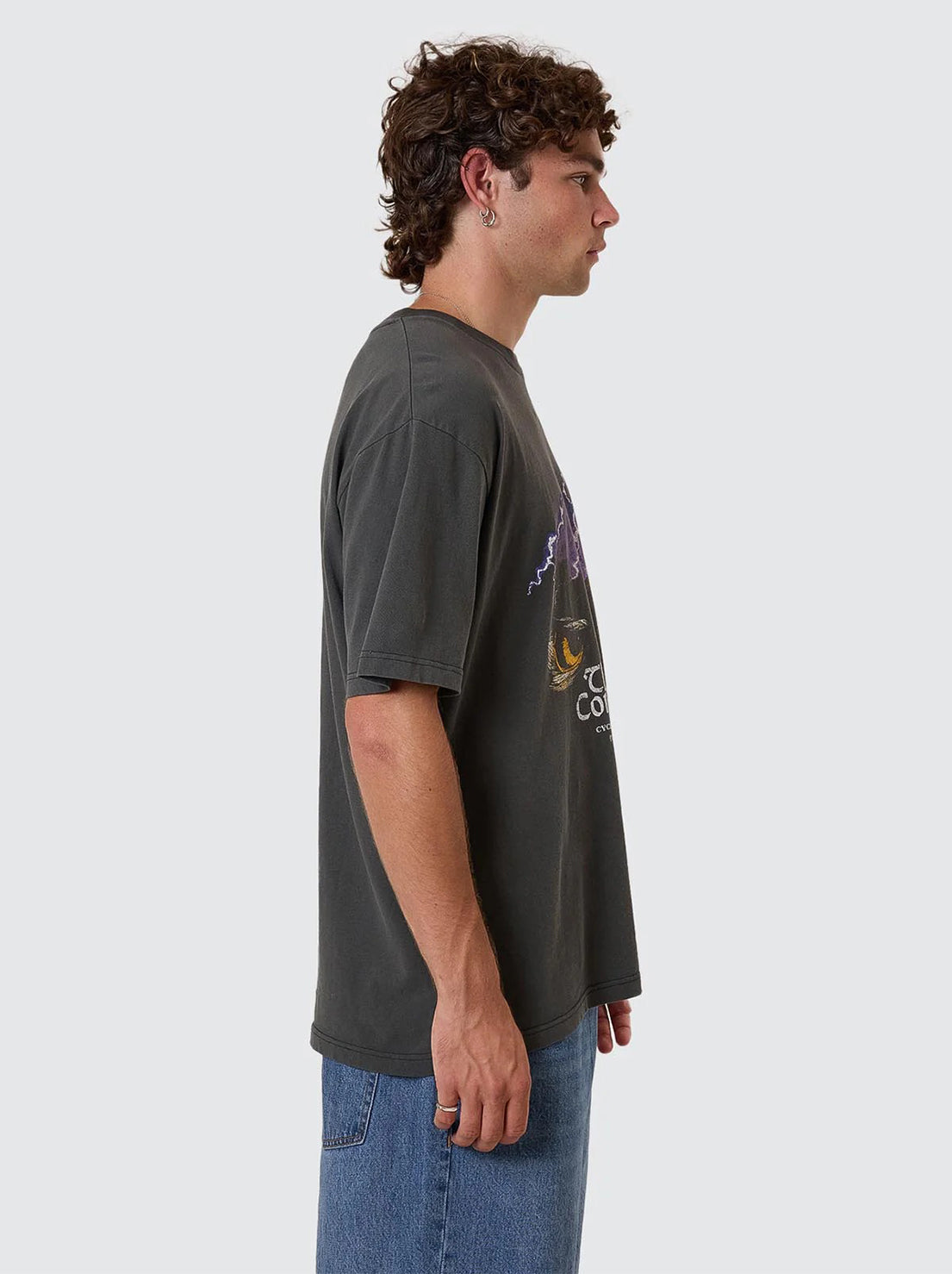 Thrills - Flight Risk Oversize Fit Tee - Merch Black