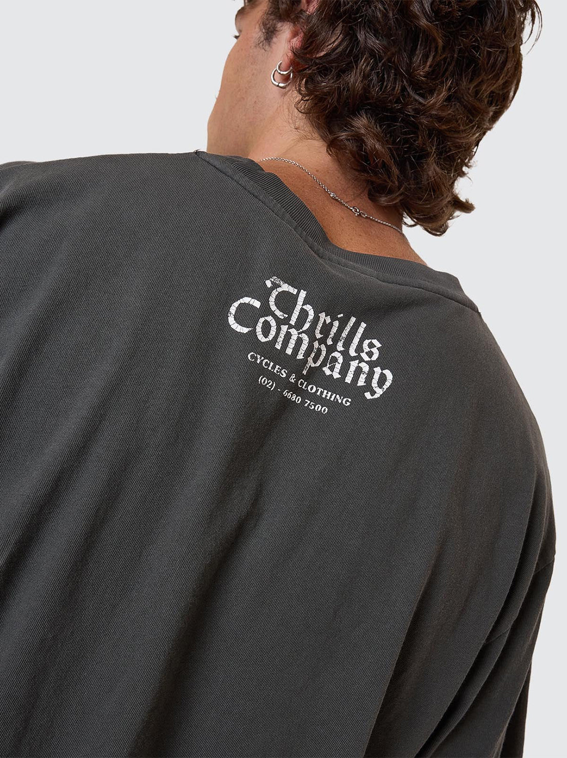 Thrills - Flight Risk Oversize Fit Tee - Merch Black