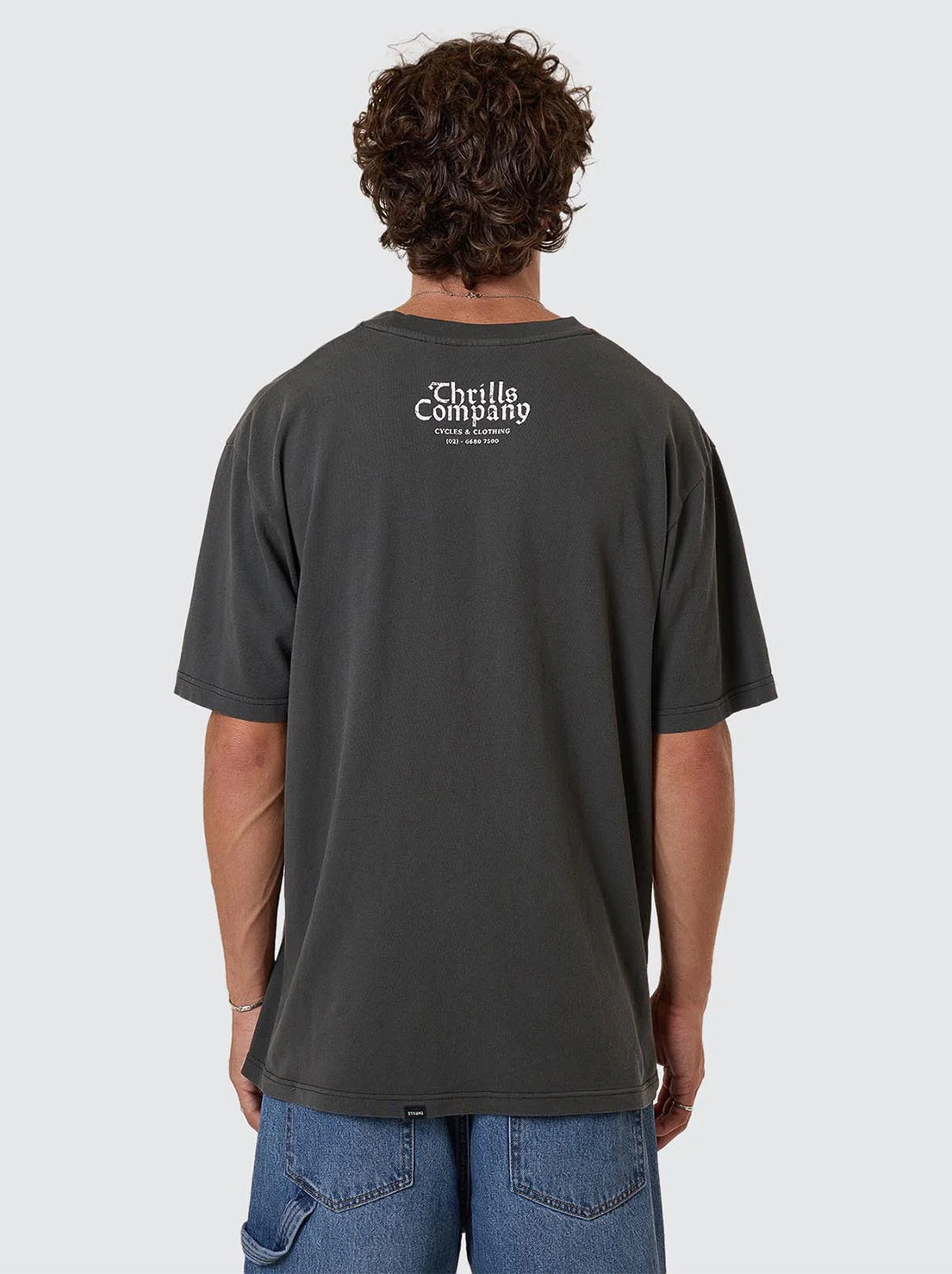 Thrills - Flight Risk Oversize Fit Tee - Merch Black