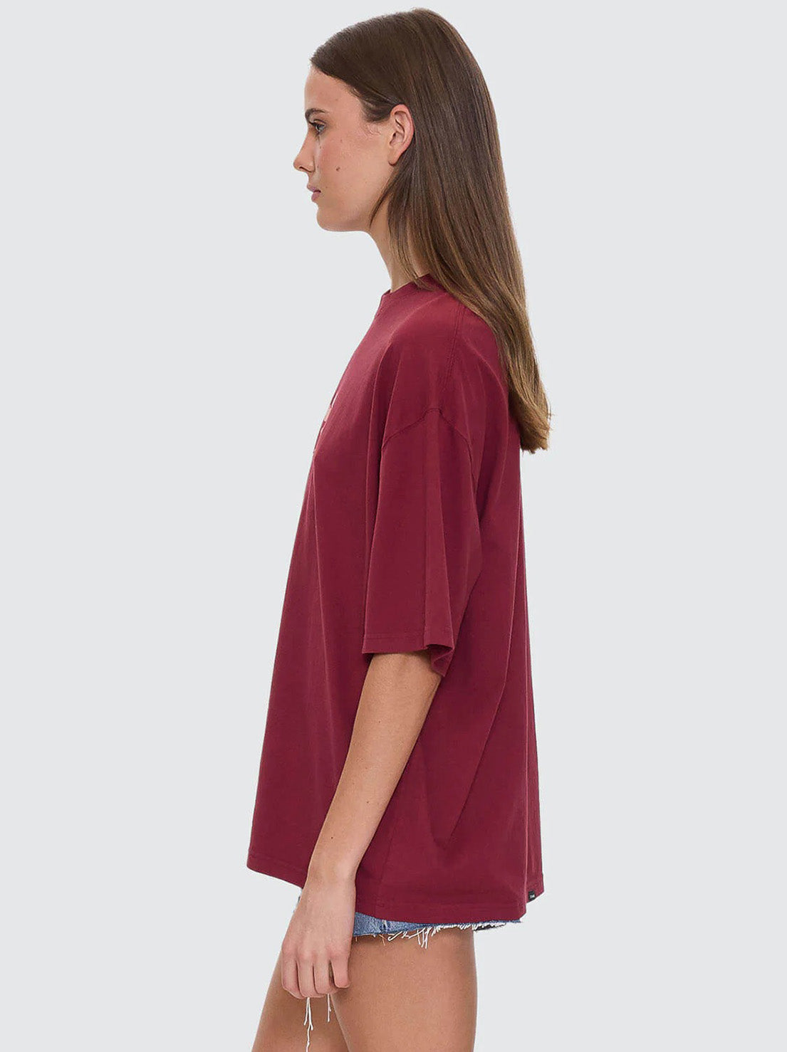 Thrills - Full Bloom Oversized Tee - Pomegranate