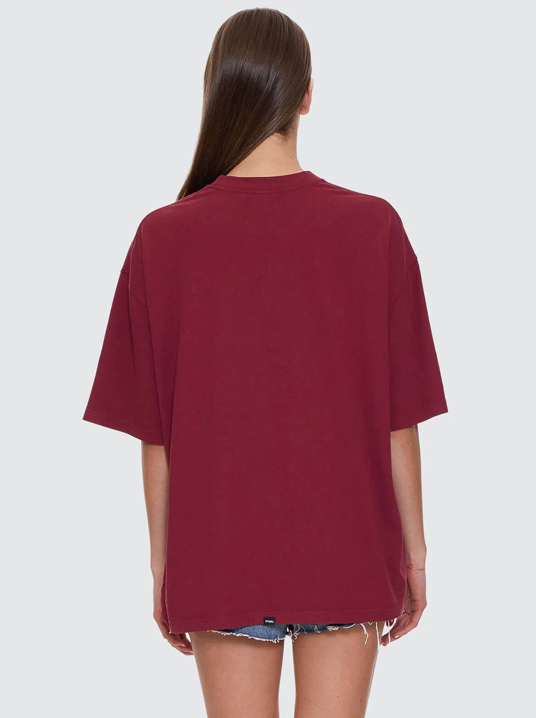 Thrills - Full Bloom Oversized Tee - Pomegranate
